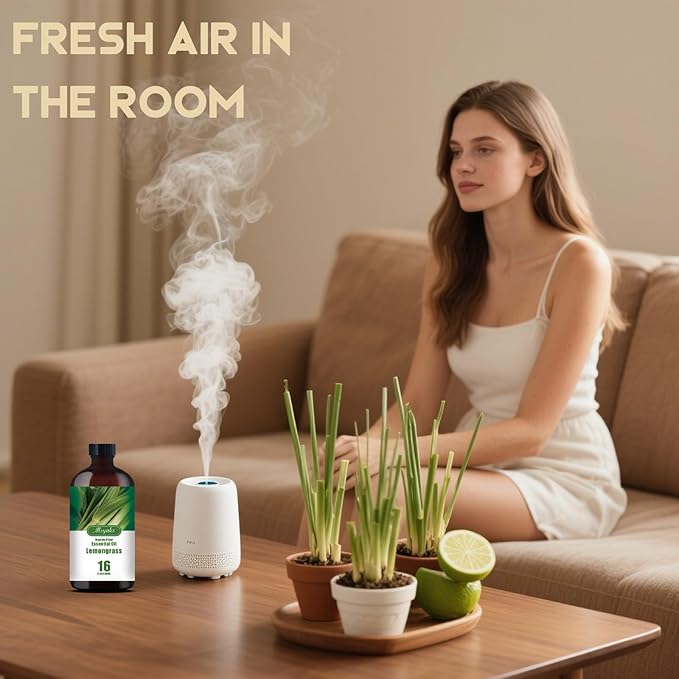 Lemongrass Essential Oil-Lemongrass Fragrance Oil 16.33oz (490ml)-100% Pure Natural Scent for Diffusers, Candles, Soap Making & Aromatherapy-Relaxing Home & Gift Essential Oil for Bath, Massage - Bloomnest