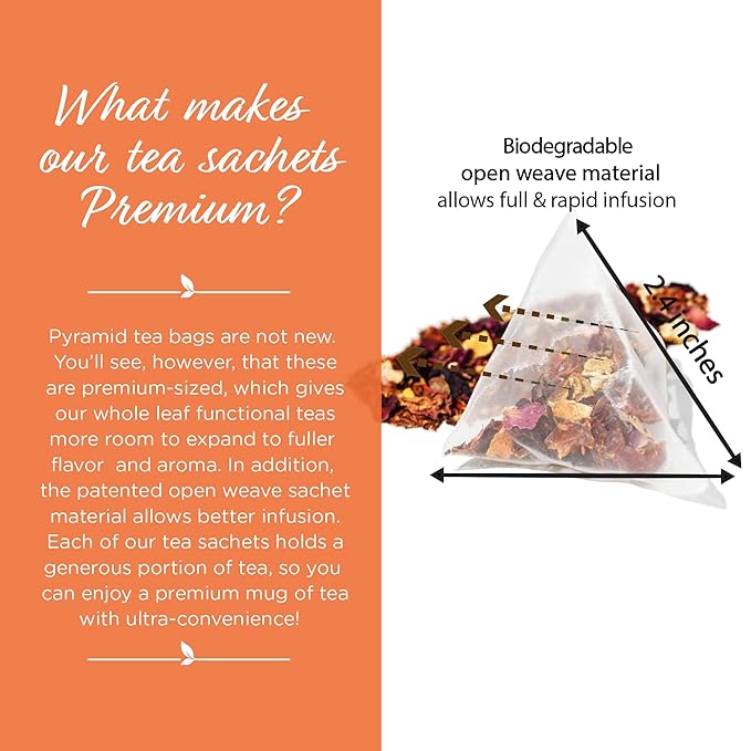 The Tea Spot Blood Orange Smoothie Herbal Tea | Blend of Rooibos Tea, Orange Peel, Hibiscus, Rosehips, Rose Petals, Safflowers, and Vanilla Flavors | Caffeine-Free 15 Tea Bags - Bloomnest