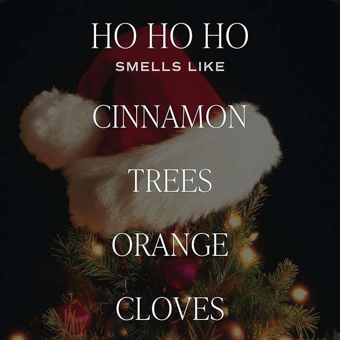 Sweet Water Decor Ho Ho Ho Christmas Scented Candles - Christmas Stocking Stuffers Soy Candles Cookies & Cloves Scent - Christmas Candles with 70 Hours Burn Time - 15Oz Red Matte Jar Wax Candles - Bloomnest