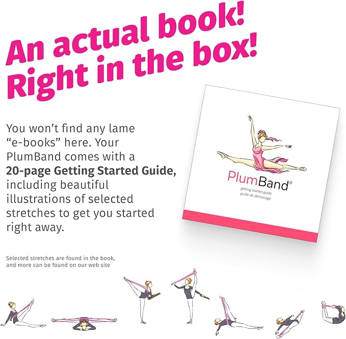 The PlumBand Stretch Band for Dance and Ballet – Premium Gift-Ready Package - Sizes for Kids & Adults – Improve Your Splits, Flexibility and Strength with Stretching - Bloomnest
