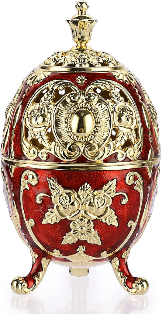 JUXYES Vintage Incense Burner Holder with Removable Ash Catchers, Metal Censer Antique Cone Coil Incense Burner Holder Zinc Alloy Spiritual Aromatherapy Yoga Meditation Gifts Retro Home Decoration - Bloomnest