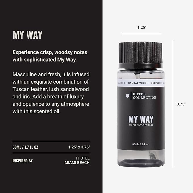 Hotel Collection-Studio Pro Essential Oil Diffuser-600 sq ft Coverage-Cordless & Portable with Remote-Cold-Air Diffusion Technology Plus Oil-My Way Pro-Pod-Aromatherapy Essential Fragrance Oil - Bloomnest