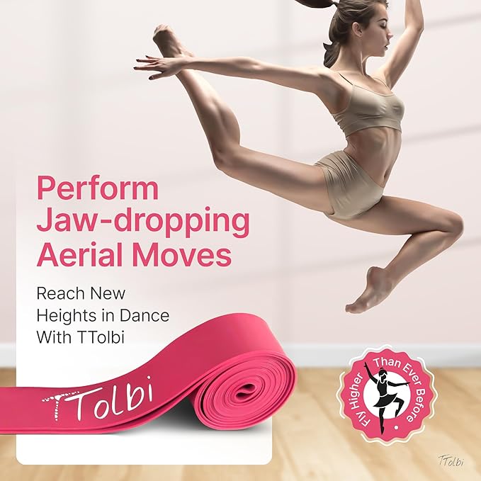 Premium Stretch Bands for Dancers - Flexibility & Ballet Stretching Band, Dance Equipment for Splits & Strength, Ideal Gifts for Ballet, Gymnastics, Cheerleading, Yoga and Pilates Training Stuff - Bloomnest