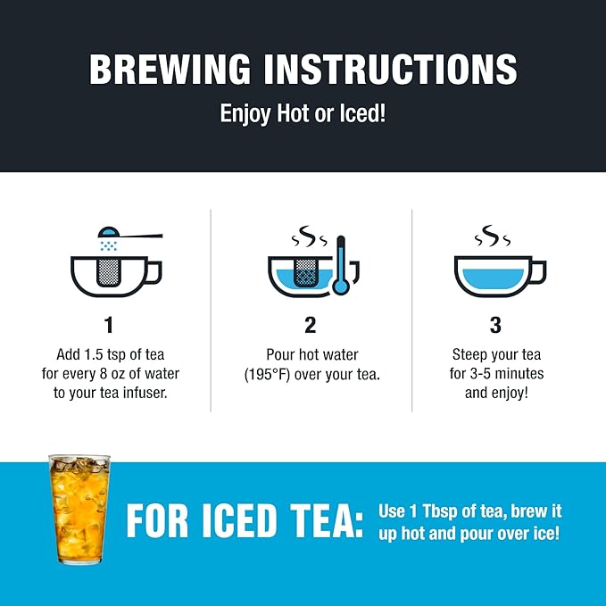 Tiesta Tea - Passion Berry Jolt, Loose Leaf, Raspberry Passion Fruit Black Tea, Premium Blend, Caffeinated Black, Make Hot or Iced Brews Up to 200 Cups, 16oz Resealable Bulk Pouch - Bloomnest