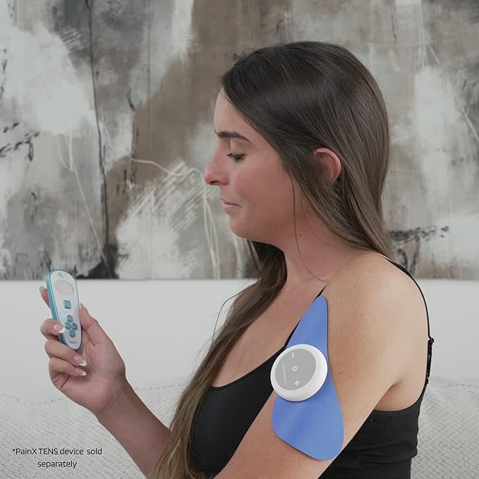 Soterix PainX TENS Unit Electrode Gel Pad Refills - 1 Pack of 6 Pads (Small) - Muscle Stimulator Relaxer Wireless Pads for Relief on Knee, Back, Neck