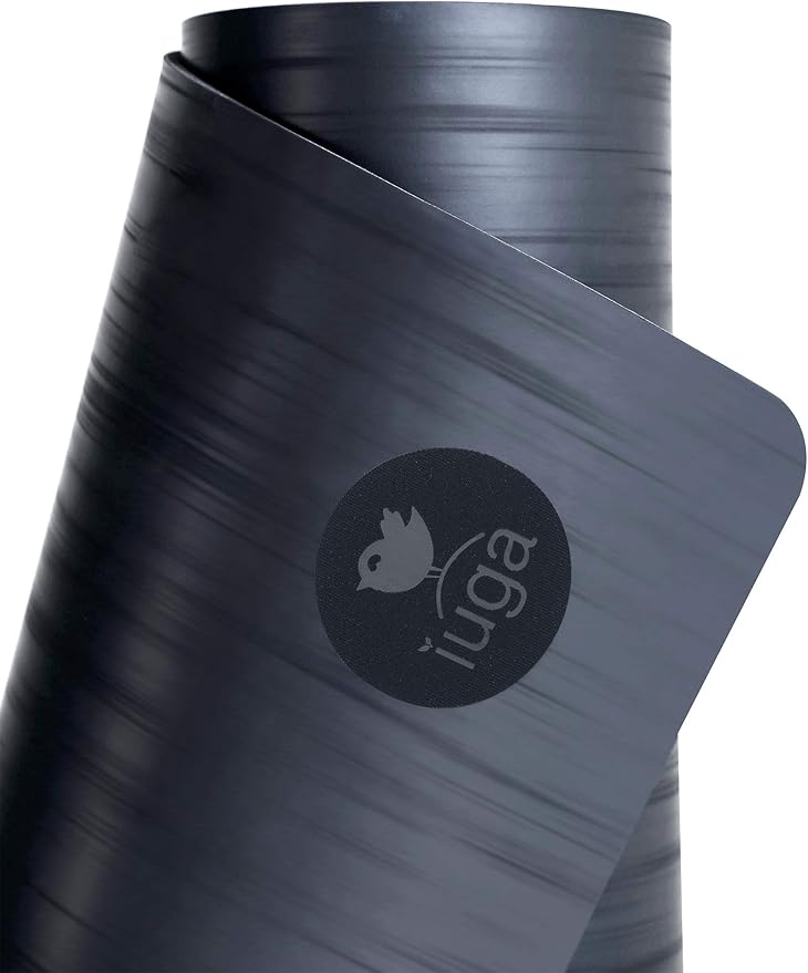 IUGA Pro Yoga Mat Non Slip Pilates Mat Anti-tear Eco Friendly Hot Yoga Mat with SGS Certified Material Free Carrying Strap Included
