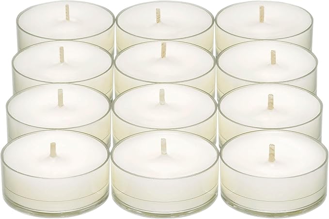 PartyLite Tea Lights Candles, Crisp Linens with Jasmine and Lily Scent, Gift Set of 12, Aromatherapy with up to 4 to 6 Hours Burn Time, Ideal for Home Decor, Holiday Gifting & Celebration - Bloomnest
