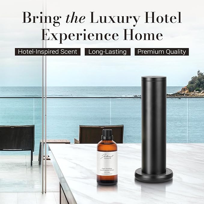 JCLOUD Capri Sunshine Hotel Diffuser Oil - Inspired by Italian 5 Star Resort - Orange, Apple Blossom & Amber - Hotel Essential Oil Luxury Long Lasting Aromatherapy Fragrance in Glass Bottle, 100mL JCLOUD