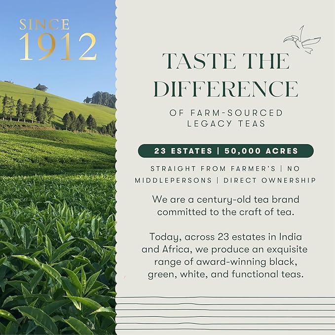 Luxmi Estates Astounding Ashwagandha Tea, 50 Tea Bags, with Ashwagandha, Turmeric, Ginger, Lemongrass & More, for Stress Relief, Calming, and Relaxing - Bloomnest