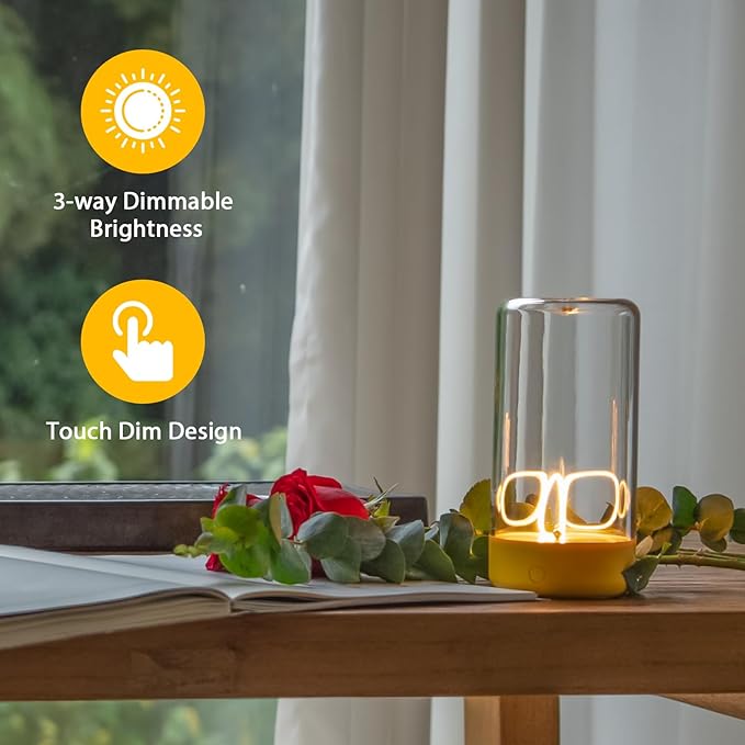 AUGE LIGHT Mini Minimalist Table Lamp Cordless LED Desk Lamp Rechargeable Modern Night Lights Portable Nightstand Lamps Unique Ambient Light Mood Lighting for Bedroom, Beside, Nursery - Bloomnest