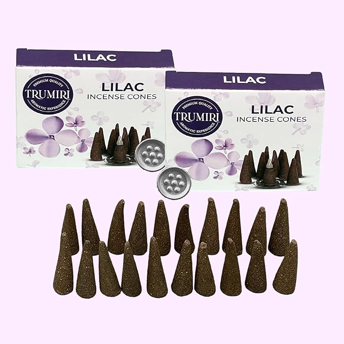 Lilac Incense Cones - 20 Cone Incense - Dual Pack of 10 - Scented