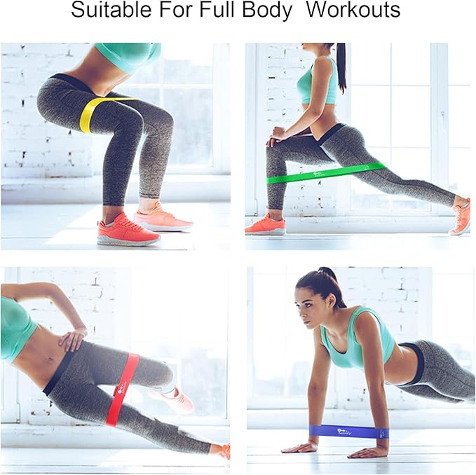 Resistance Bands Set, Himaly Exercise Bands Strength Training Fitness Bands Workout Elastic Bands with Legs Ankle Straps, Door Anchor, Handles & Carry Bag for Home Outdoor Workouts - Bloomnest