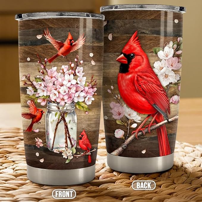 Cardinal Tumbler 20oz Stainless Steel Insulated Travel Mug Cup for Women Girls Gifts for Birthday Christmas - Bloomnest