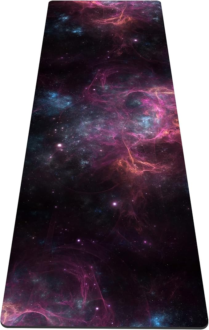 nuveti Yoga Mat Print Extra Thick TPE Non Slip Fitness Exercise Mat with Carrying Bag,72"x24" Extra Thick 6MM Exercise & Workout Mat for Yoga, Pilates Fitness and Floor Exercises - Bloomnest