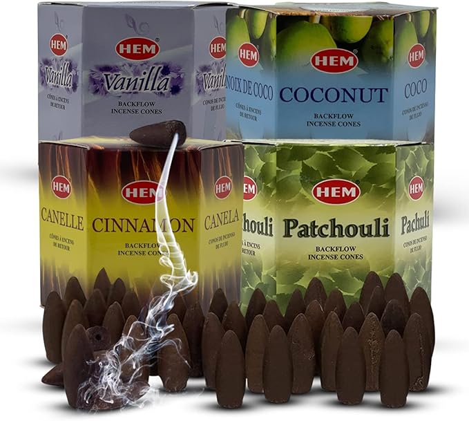 Variety Pack Backflow Incense Cones for Smoke Fountain Haze Falls Waterfall Aromatic and Mat Bundle #5 TRUMIRI