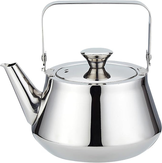 SANQIAHOME 1.3 Quart stainless steel teapot with Infuser A modern, minimalist style