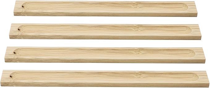 Bamboo Wood Incense Sticks Holder Incense Burner Ash Catcher (6 Pack) - Bloomnest