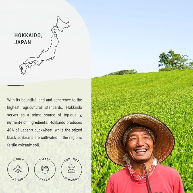 Senbird Premium Sobacha - Japanese Soba Buckwheat Tea - From Hokkaido - Loose Leaf in Airtight Tea Tin (3.5oz/100g) - Bloomnest