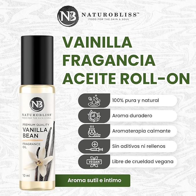 NaturoBliss Vanilla Perfume, Fragrance Oil Roll On 10 ml - Bloomnest