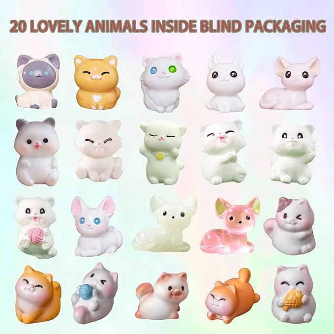 Kids Bath Bombs with Surprise Inside, 20 Pack Bring Dog and cat Toys Gift Set, Natural Organic Bubble Bath Foam Bath - Bloomnest