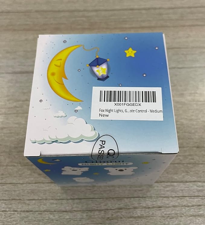 Fox Night Lights Bedside lamp, Bedroom Light for Kids, Baby Nursery lamps - Break Resistant, Eye Caring, Adjustable Brightness & Color and Time Setting, Gifts for Kids Babies Boy Girl - Medium - Bloomnest