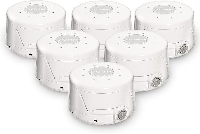 Yogasleep Dohm Classic (6 Pack) The Original White Noise Sound Machine, Soothing Natural Sounds from a Real Fan, Sleep Therapy for Adults & Baby, Noise Cancelling for Office Privacy & Meditation - Bloomnest