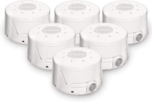 Yogasleep Dohm Classic (6 Pack) The Original White Noise Sound Machine, Soothing Natural Sounds from a Real Fan, Sleep Therapy for Adults & Baby, Noise Cancelling for Office Privacy & Meditation - Bloomnest