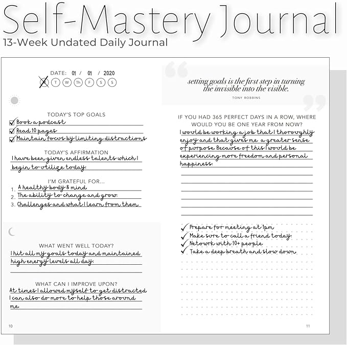 Self-Mastery Gratitude Journal for Women with Prompts - Daily Journal for Womens - Reflection Manifestation Journals for Mindfulness - 5 Minute Journaling for Womens - Guided Journals for Women & Men - Bloomnest