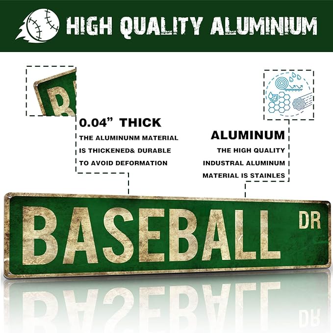 Rasonus Baseball Gifts for Boys 8-12 Accessories Room Decor Cool Stuff Sports Bedroom Posters Baseball Gear Wall Art Teen Boys Birthday Christmas Party Decorations - Bloomnest