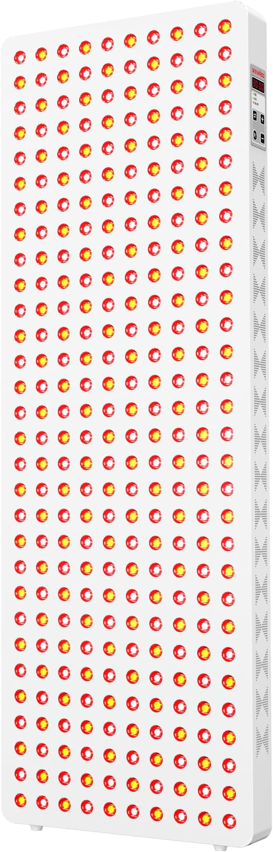 Red Light Therapy Panel for Full Body 400W 5 Wavement 300 Dual Chip LEDs 630+660+810+830+850nm Red and Near Infrared Lamp Therapy Device with Timer & Stand Pain Relief Face Skin Health Sleep Bloomnest