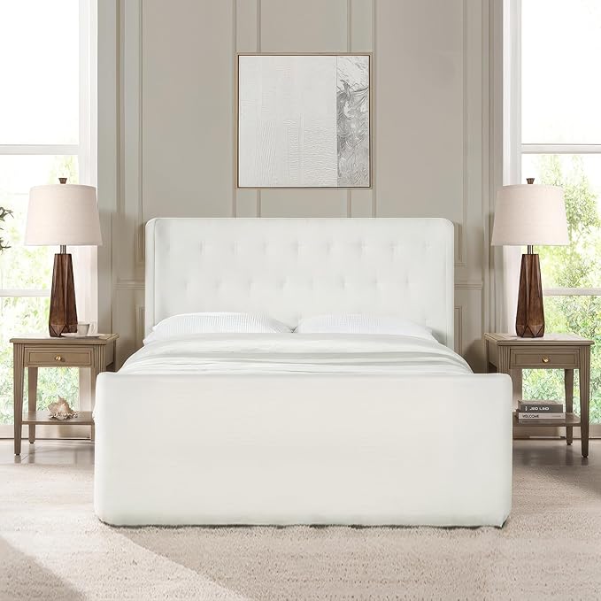 WIHTU 3 Color Temperature Table Lamps Set of 2, Beside Lamp with Linen Shade, 27'' Wood Grain Color Modern Table Lamp for Living Room, Resin Desk Lamp for Nightstands Bedroom Decor (2 Bulbs Included) - Bloomnest