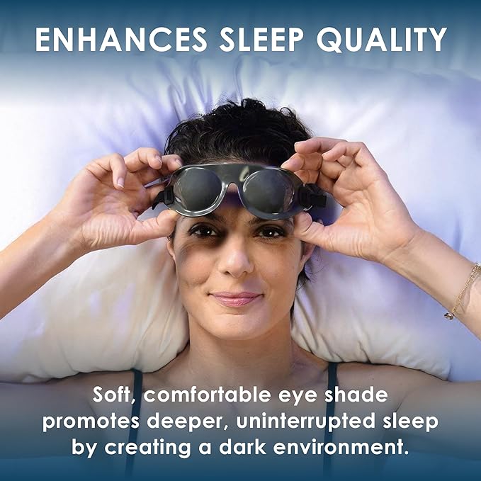 Eyeseals 4.0 Sleep Mask – Charcoal – Moisturizing Eye Masks for Sleep Keep Dry Air Out – Latex-Free Eye Mask Great for CPAP Users - Bloomnest