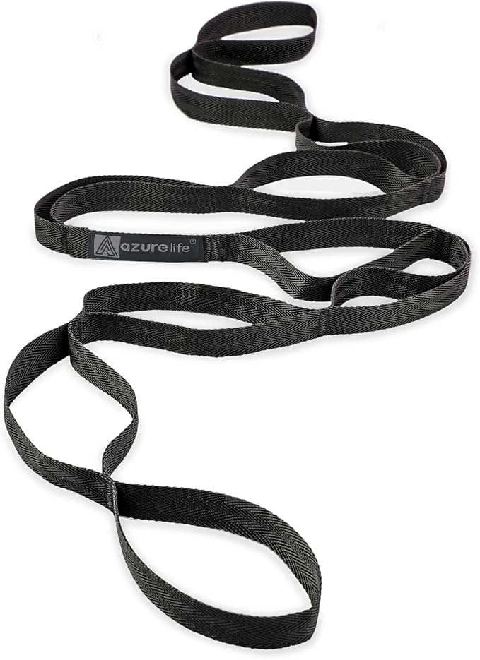Premium Durable Stretch Straps with Loops, Stretching Strap for Physical Therapy, Multi-Loop Yoga Strap Fitness Exercise Strap for Yoga, Pilates, Dance, Flexibility&Exercise - Bloomnest