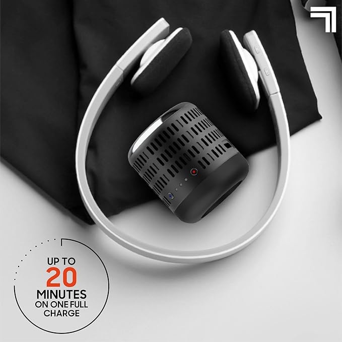 Sharper Image® Powerboost Hot + Cold Dual-Temperature Massage Gun Attachment - Instant Heat & Cold, 6 Temperature Levels, Compatible with Powerboost Massage Guns, Black - Bloomnest