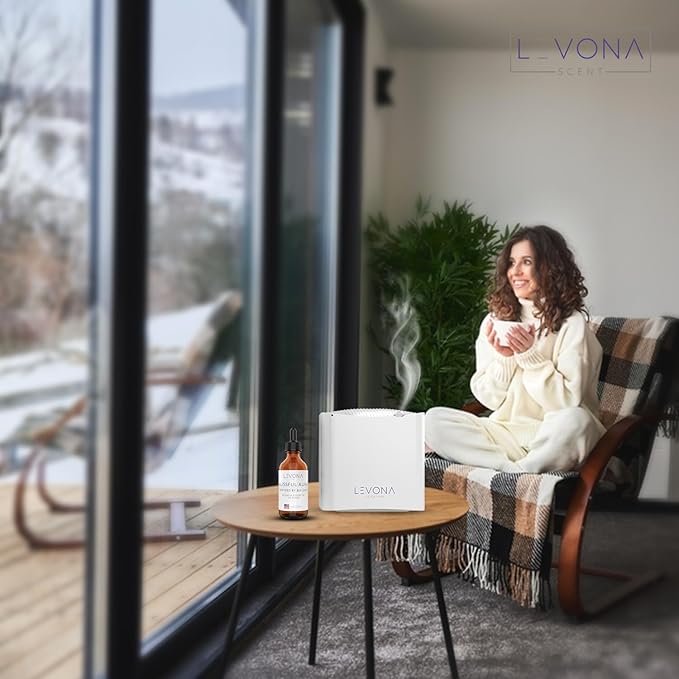 Levona Scent Essential Oils for Diffuser: Blissful Aura Inspired with Notes of Amber, Musk & Jasmine - Home Luxury Scents for Hotel - Fragrance Oil - 120 Ml Essential Oil LEVONASCENT