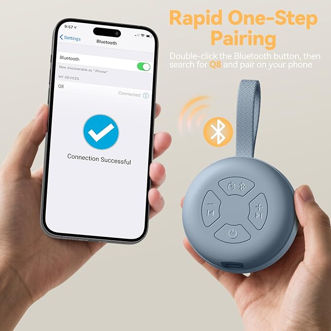 Portable Sound Machine for Baby | White Noise | 12 Soothing Sounds | Noise Canceling for Travel, Office, Nursery | Baby Shower | Registry Gift | Sleep Soother for Babies Kids Adults | Slate - Bloomnest