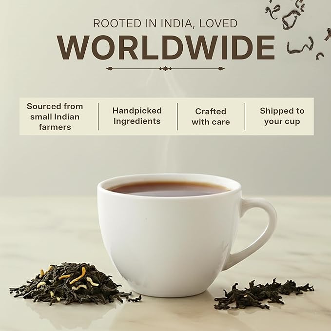 Tealeaf & Co. English Breakfast Black Tea - English Breakfast Tea in Loose Leaf Form - Contains Low Caffeine - Upto 50 Servings - Gluten Free (3.52oz/100gm) - Bloomnest