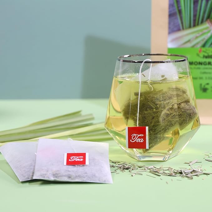 Fullchea - Lemongrass Tea Bags, 50 Teabags - Refreshing Herbal Tea Made from Pure Lemongrass Leaves - Non-GMO - Caffeine-Free - Perfect for Relaxation and Wellness - Bloomnest