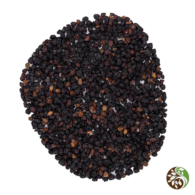 MagJo 100% Wild Harvest Dried Elderberries - 1lb Bulk - Non-Irradiated, Whole Black Elderberry Immune Support - Raw Vegan Sambucus 1 Pound - Bloomnest