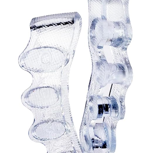 NABOSO Splay 2.0 Gel Toe Separators for Women & Men | Improves Toe Alignment, Relieves Foot Fatigue & Supports Natural Foot Posture - Durable, Comfortable Design for Daily Use | Pack of 1 - Clear - Bloomnest