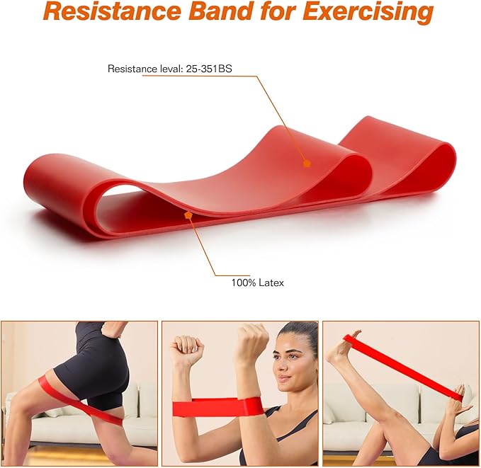 5 in 1 Foam Roller Set - Trigger Point Foam Back Roller, Muscle Roller Stick, Massage Ball, Stretching Band for Deep Muscle Massage Pilates Yoga,Fitness Exercise for Whole Body Release (Black) - Bloomnest