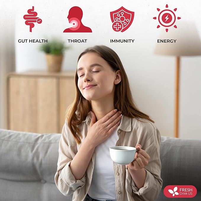 Premium Happy Throat Herbal Tea – 75 Bags Of Supper Tea Blend: Marshmallow Root, Slippery Elm & Ginger – Dry & Sore Throat Relief – Caffeine-Free, No Honey, No Citrus – No Sugar - Bloomnest