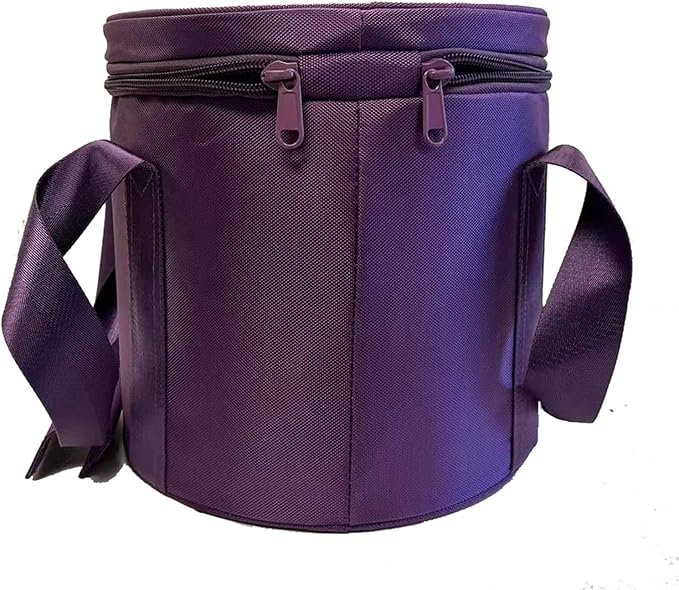 FMTY 12inch Carrying Bag for crystal singing bowl for Meditation, Yoga, Spiritual Healing travel bag for Crystal sound healing bowl… (12Inch, Purple) - Bloomnest