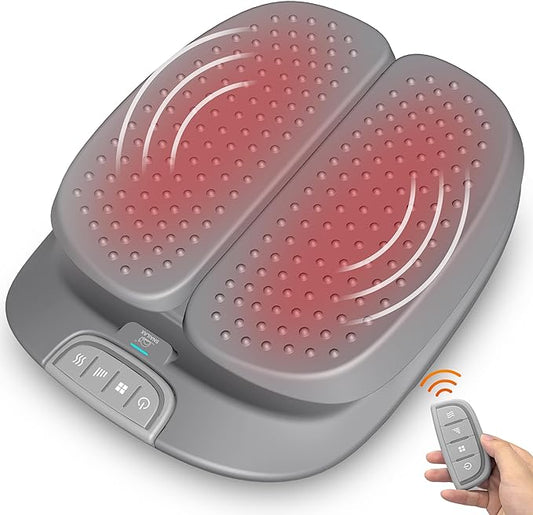 Snailax Vibration Foot Massager with Heat,Remote Control,Adjustable Vibration Speed Electric Massager Machine for Circulation,Plantar Fasciitis, Pain - Bloomnest