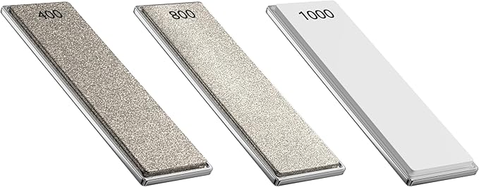 Replacement Whetstone Plates Set – Includes 3 Plates: #400, #800, and #1000 Grit for Precision Sharpening & Honing - Compatible Only with Parkway Home Adjustable Rolling Knife Sharpener - Bloomnest
