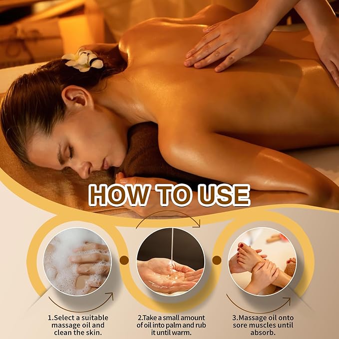 2 Pack Body Massage Oil for Massage Therapy, Sore Muscle Arnica Oil & Lavender Massage Oil for Pain Relief, Massage Relaxing Oil for Calming, Soothes Joints & Muscle, Spa Gift for Him Her - Bloomnest