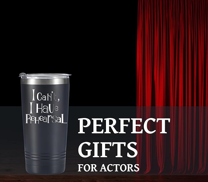 Onebttl Theater Gifts, Broadway Gifts for Musicians, Actors and Music Teacher on World Theatre Day, Birthday and Chistmas, 20 oz Insulated Stainless Steel Tumbler - REHEARSAL - Bloomnest