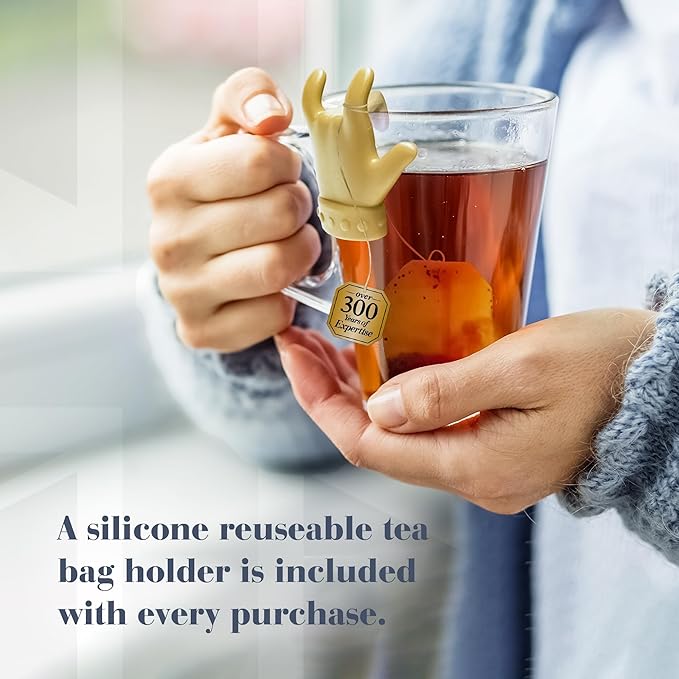 Twinings Orange & Cinnamon Spice Tea 2-Pack (20 Tea Bags Ea) – Naturally Caffeine-Free Sweet and Spicy Tea with Rooibos + Reusable Tea Bag Holder - Bloomnest