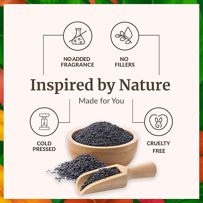 SVA Black Seed Oil Organic - 32 Fl Oz – 100% Natural Cold Pressed Organic Black Seed Oil - for Face, Skin Care, Hair Care, Scalp Massage & Body Massage – Carrier Oil - Bloomnest