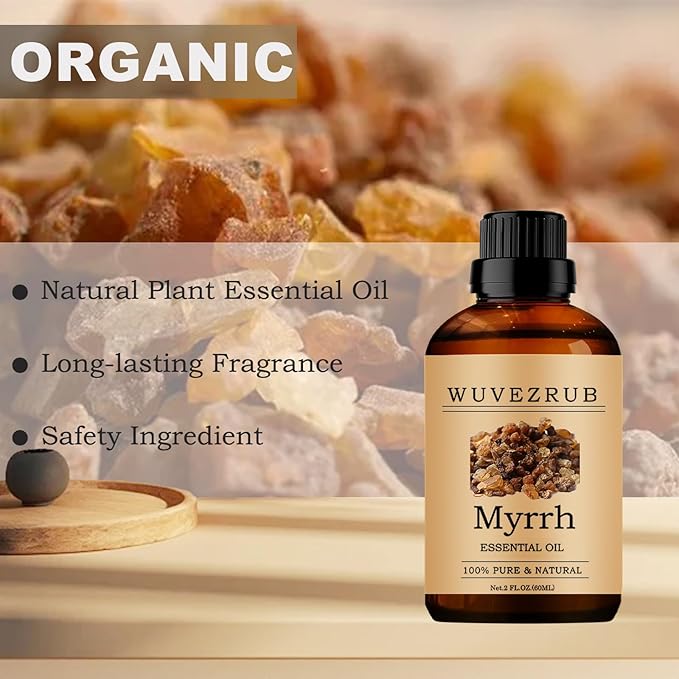 Myrrh Essential Oils, 60ML Pure and Natural Essential Oil for Aromatherapy Diffuser - Myrrh /2 Fl Oz - Bloomnest